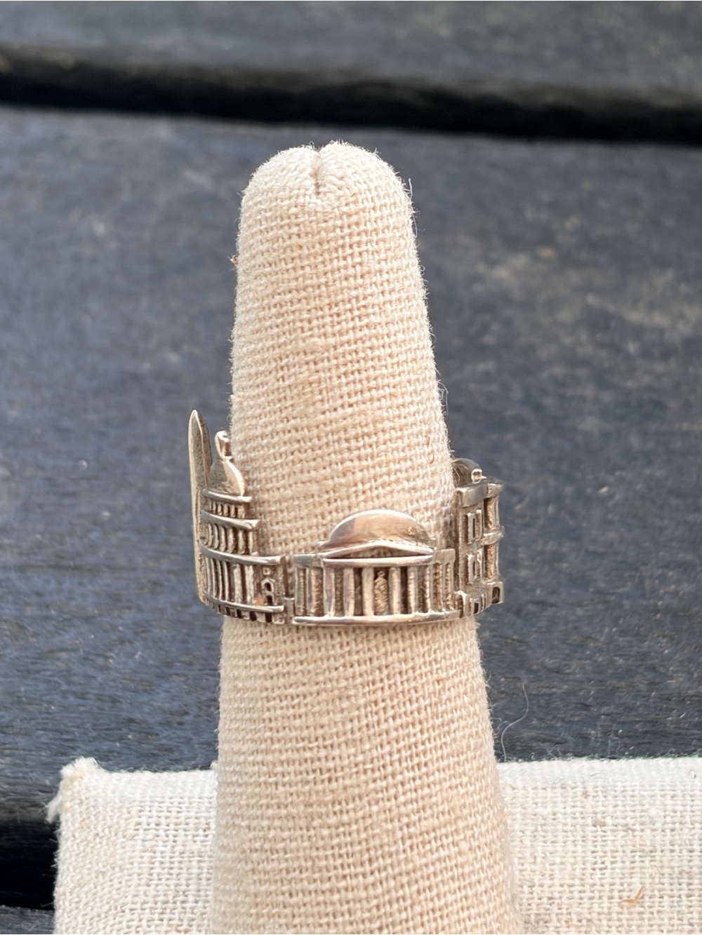 Sterling Silver Washington DC Skyline Landmark Ring Size 7